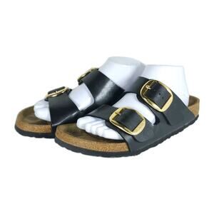 BIRKENSTOCK Women's Arizona Big Buckle 40 US9 N Black Leather Slide Sandals